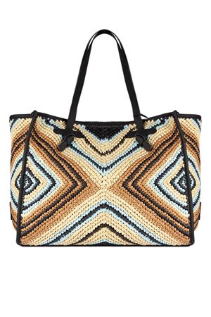 Marcella shopping bag in woven straw GIANNI CHIARINI | BS6850COMMESIR10313